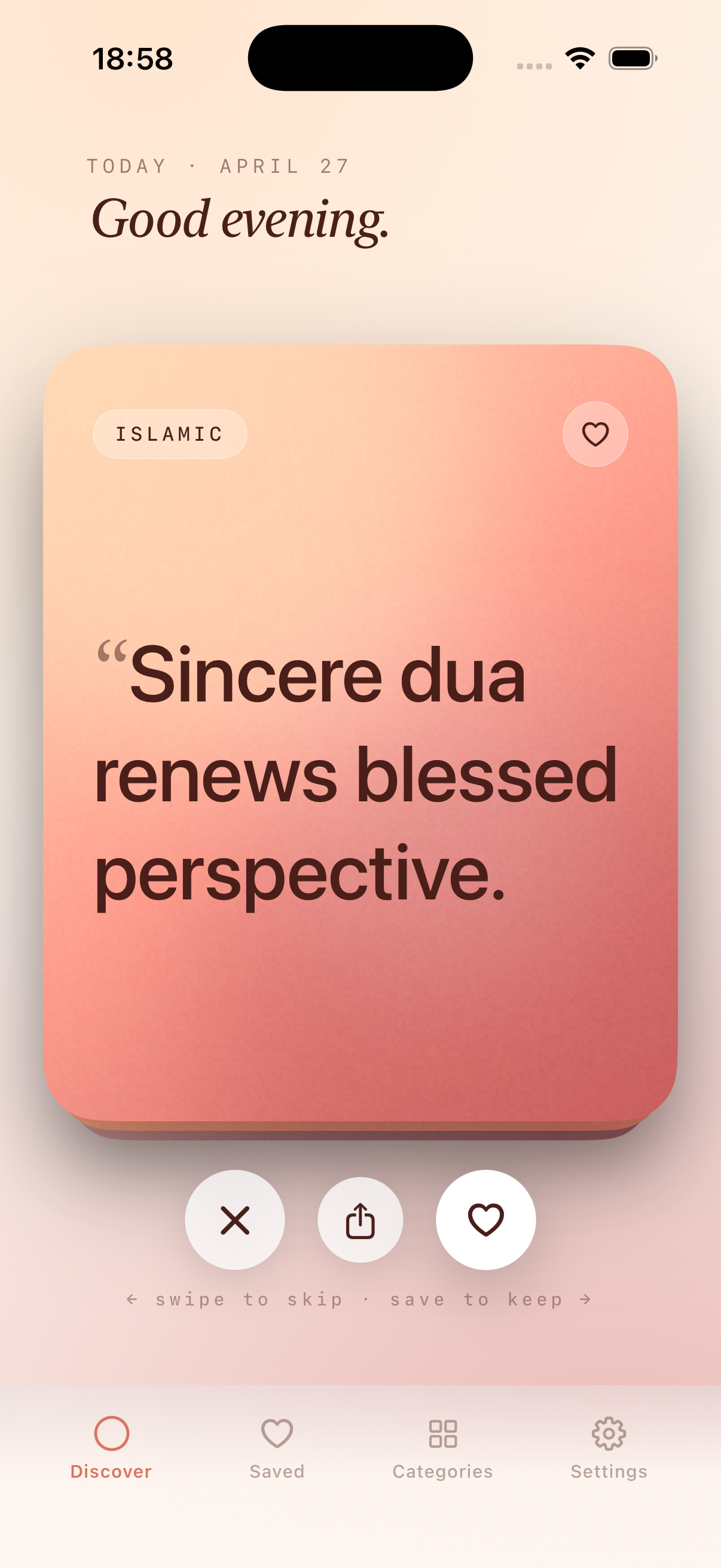 Discover daily quote
